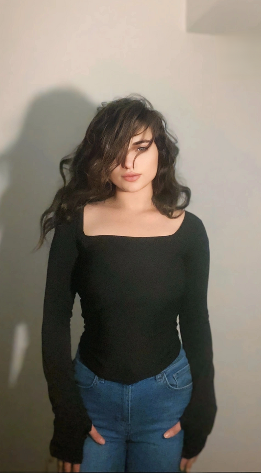 Black Long Sleeve Top