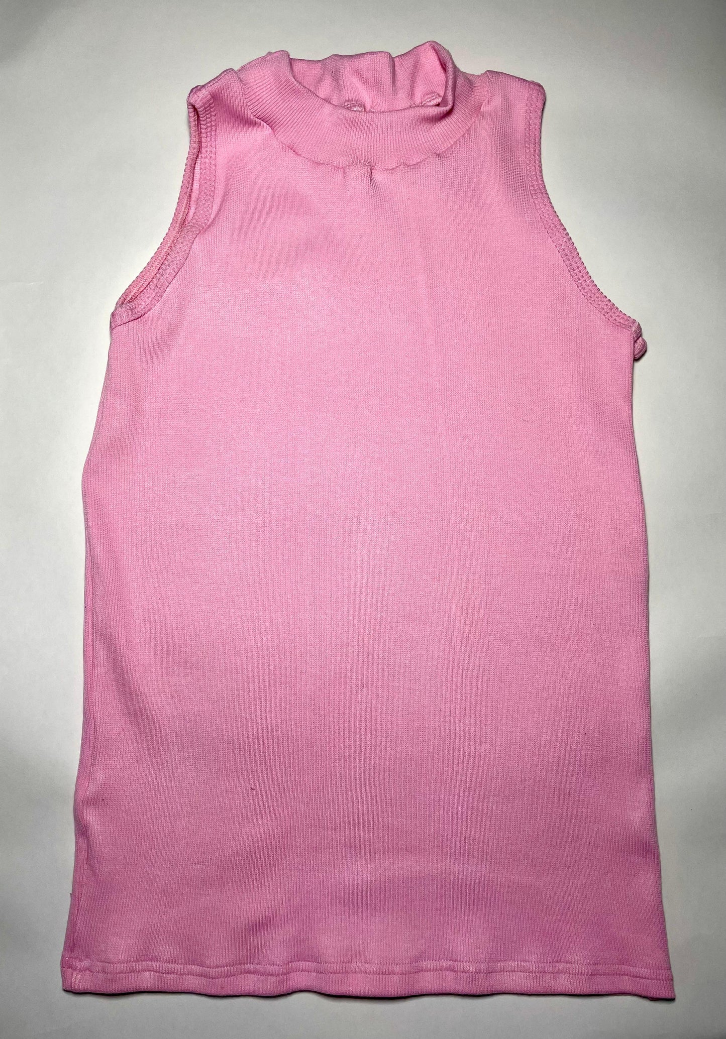 Pink Ribbed Rip Top