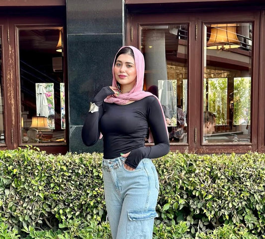 Black Long Sleeve Top
